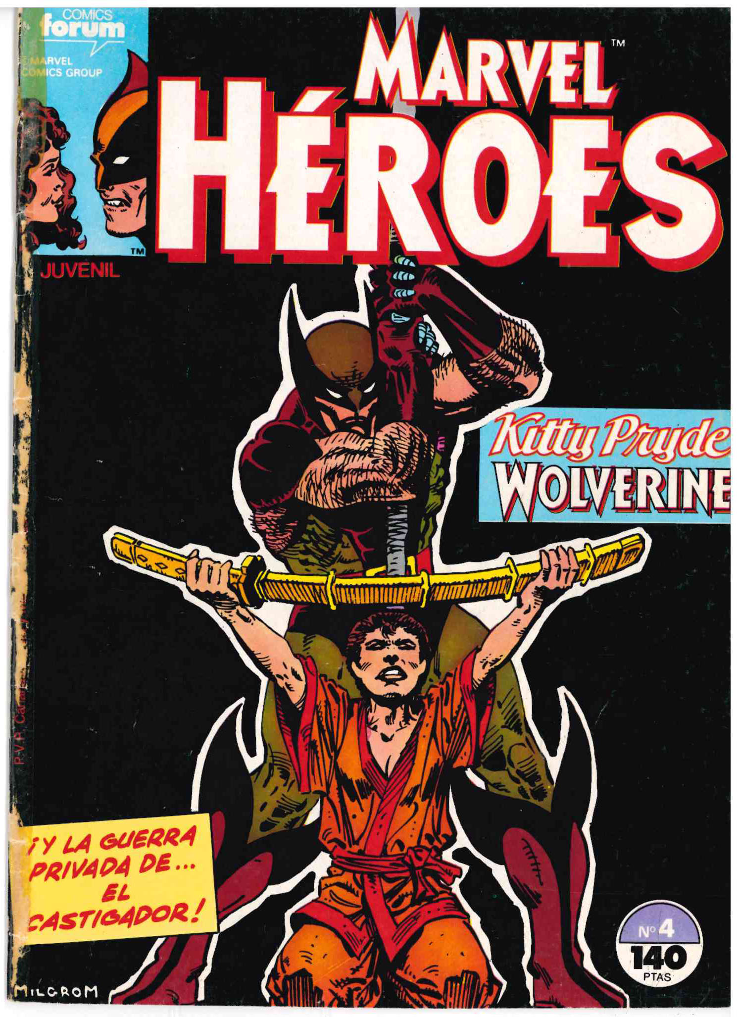 Marvel Héroes. Forum 1987. Nº 4 Kitty Pryde / Wolverine