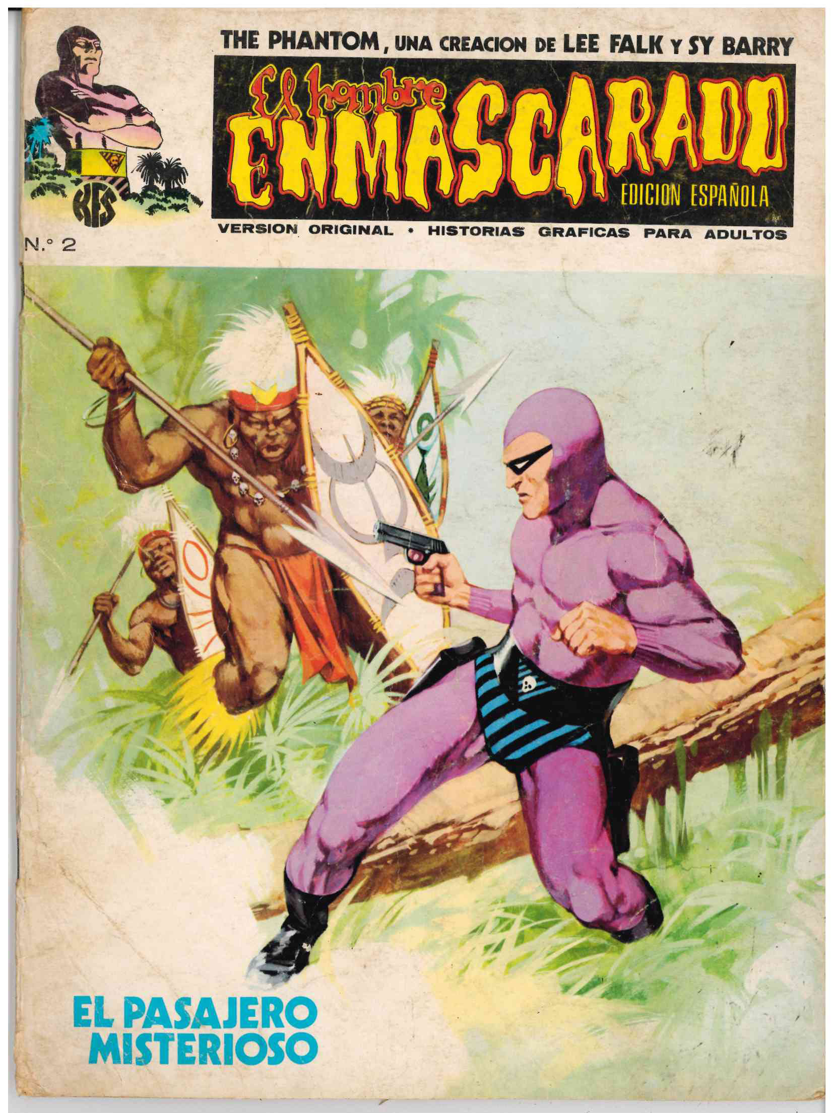 El Hombre Enmascarado. Vértice 1973. Nº 2