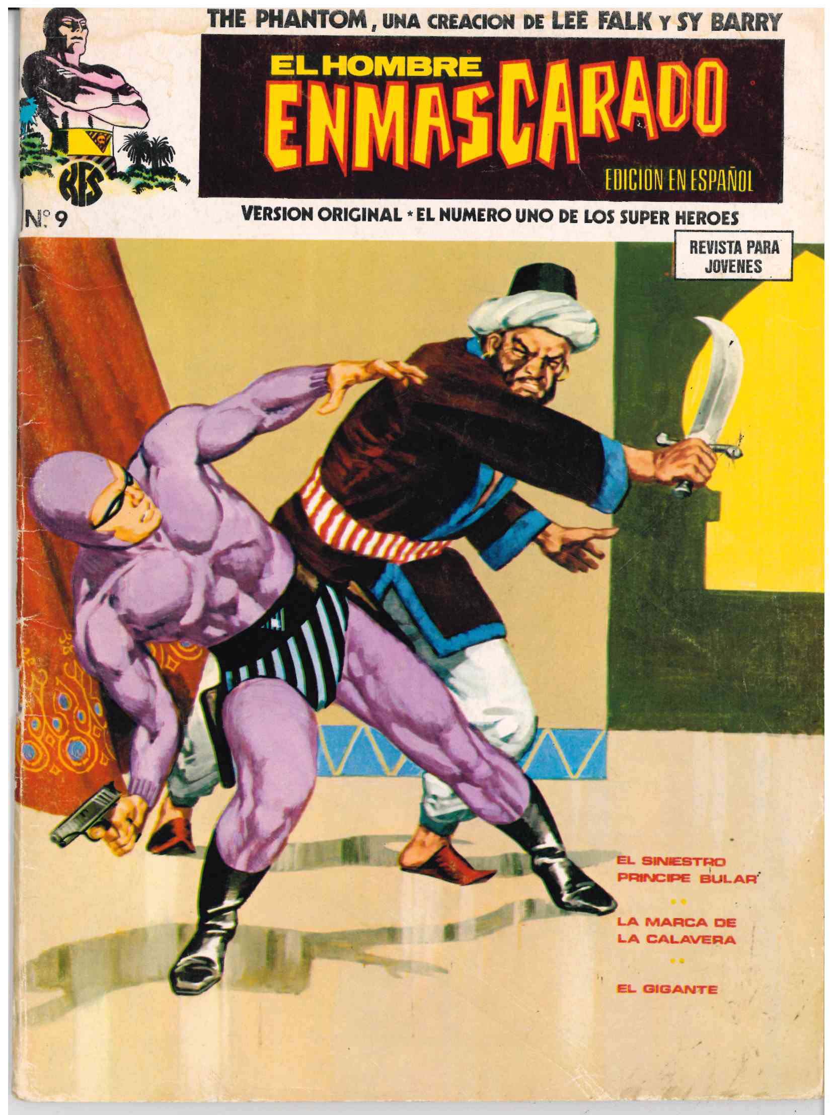 El Hombre Enmascarado. Vértice 1973. Nº 9