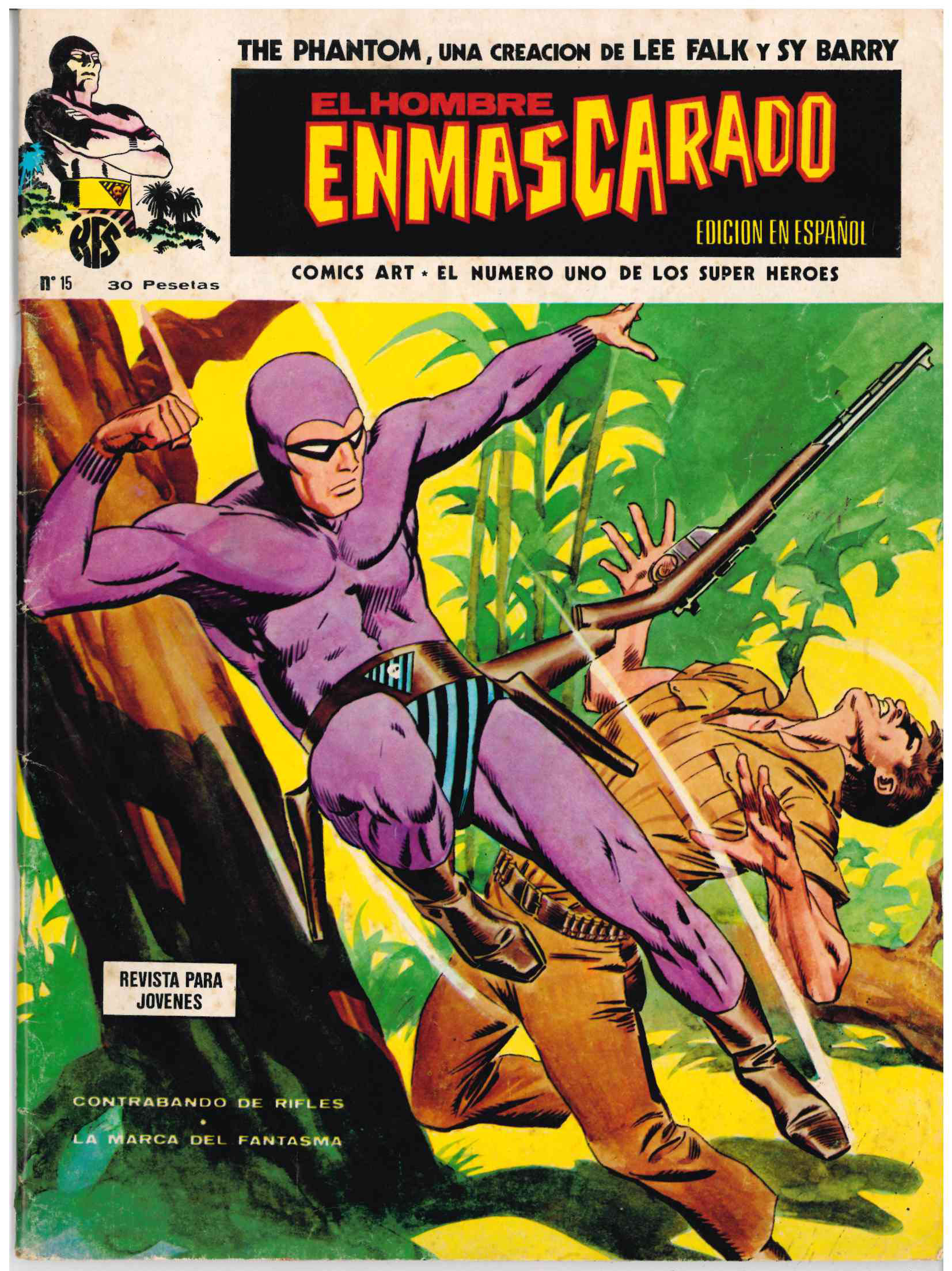 El Hombre Enmascarado. Vértice 1973. Nº 15