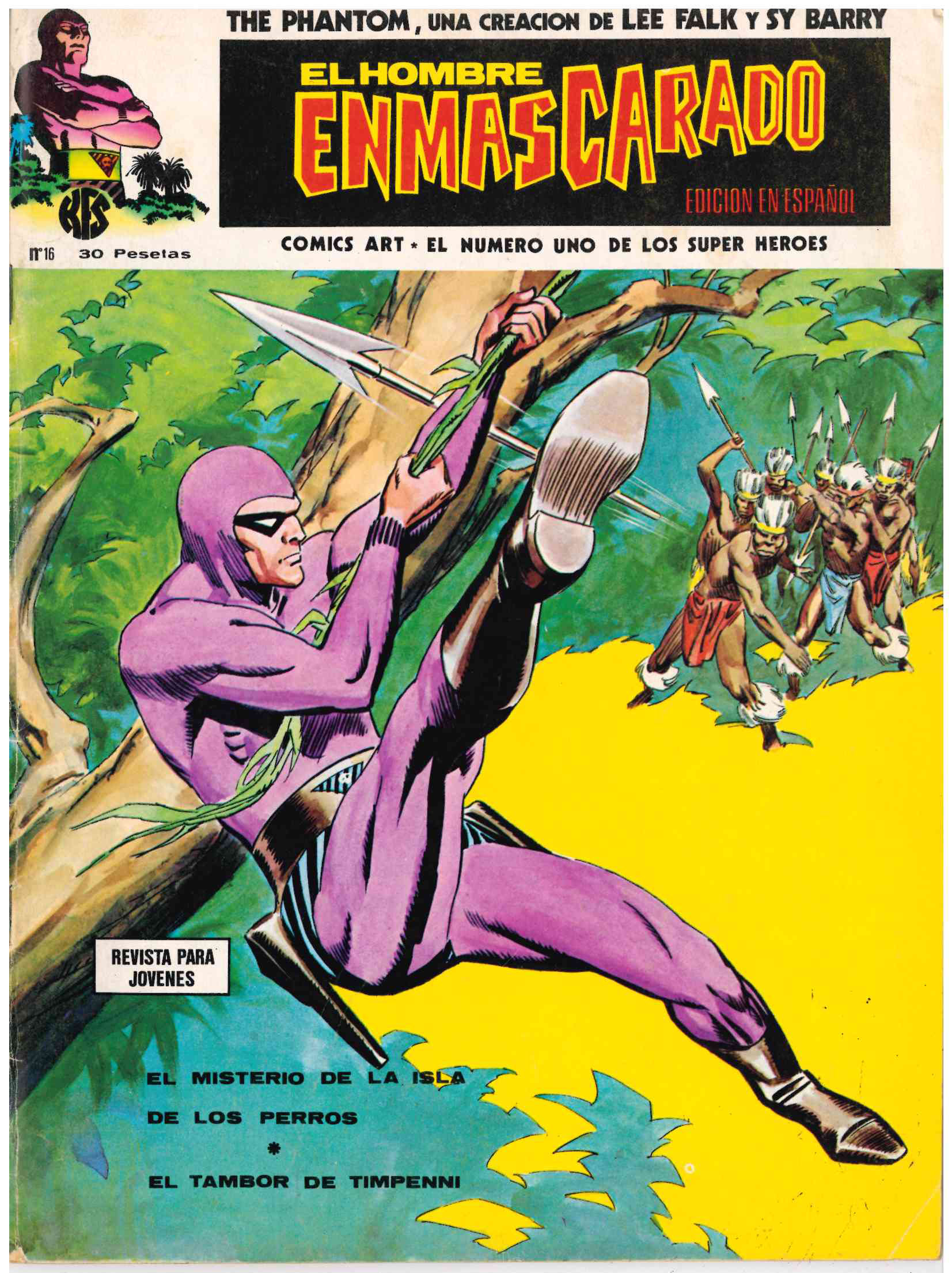El Hombre Enmascarado. Vértice 1973. Nº 16