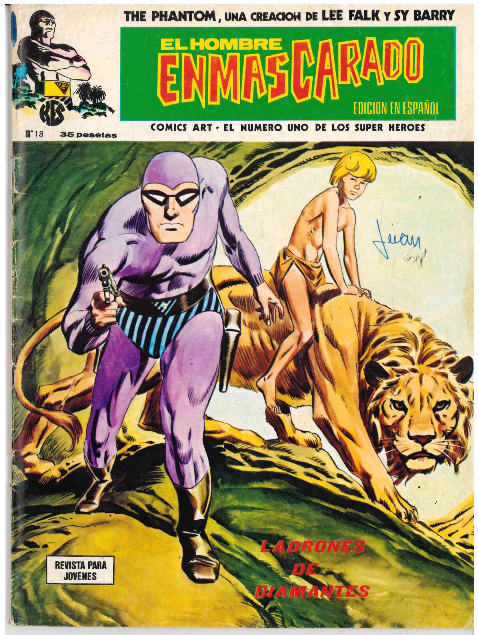 El Hombre Enmascarado. Vértice 1973. Nº 18