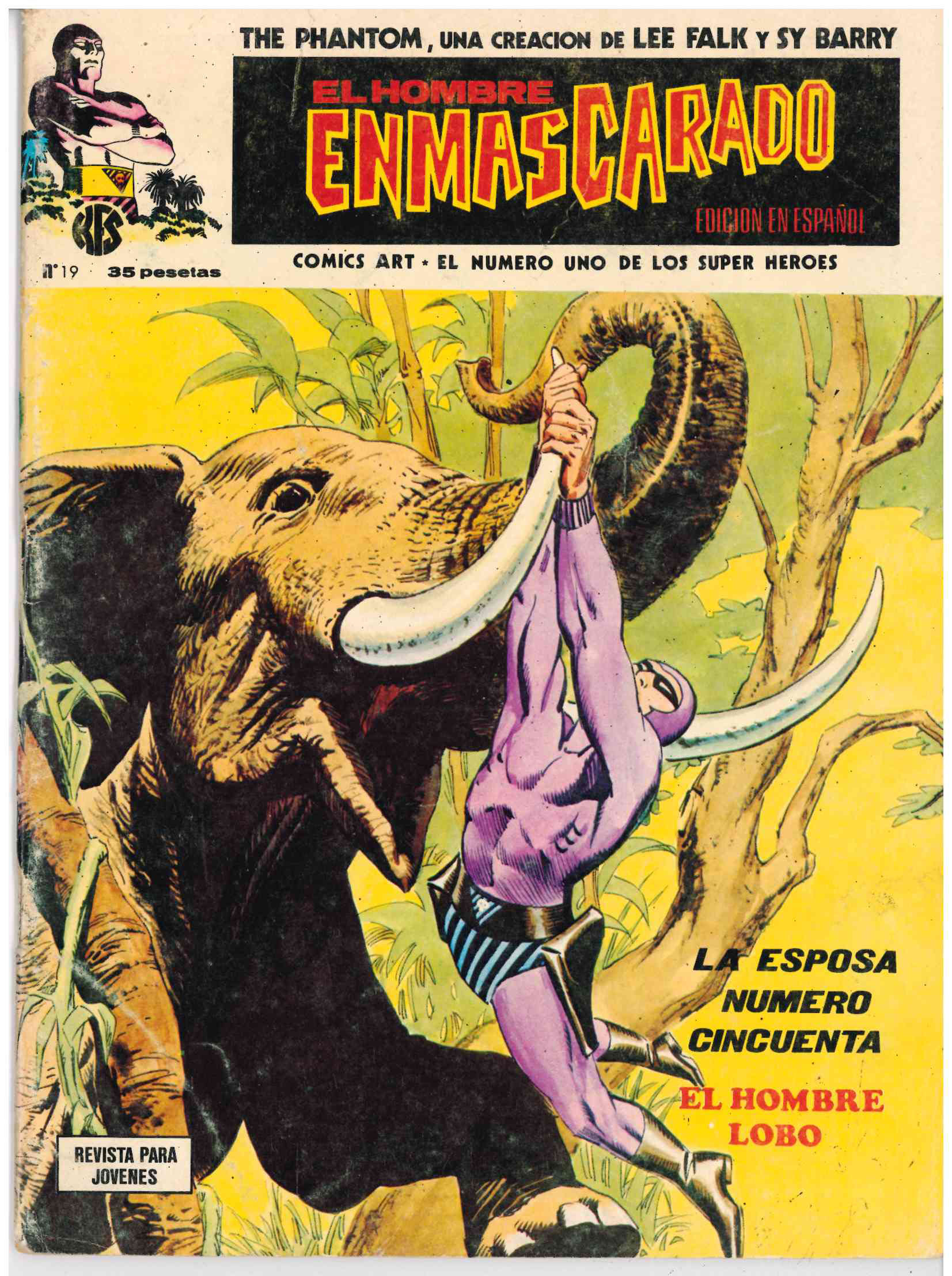 El Hombre Enmascarado. Vértice 1973. Nº 19