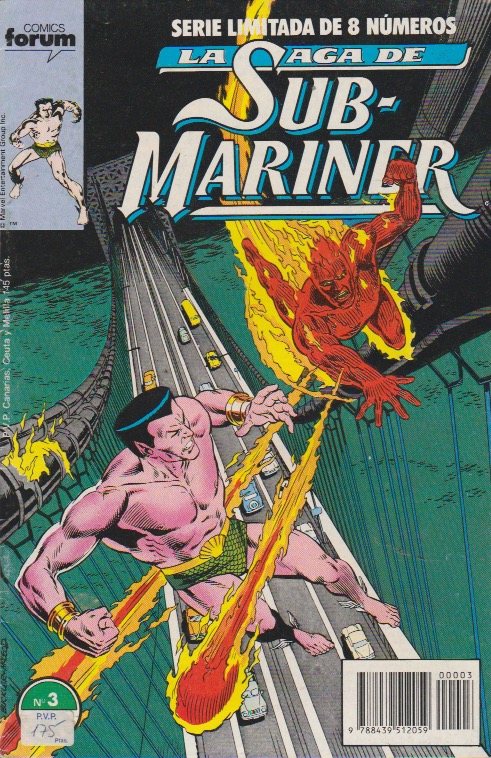 La Saga de Sub-Mariner (Namor). Forum 1989. Nº 3