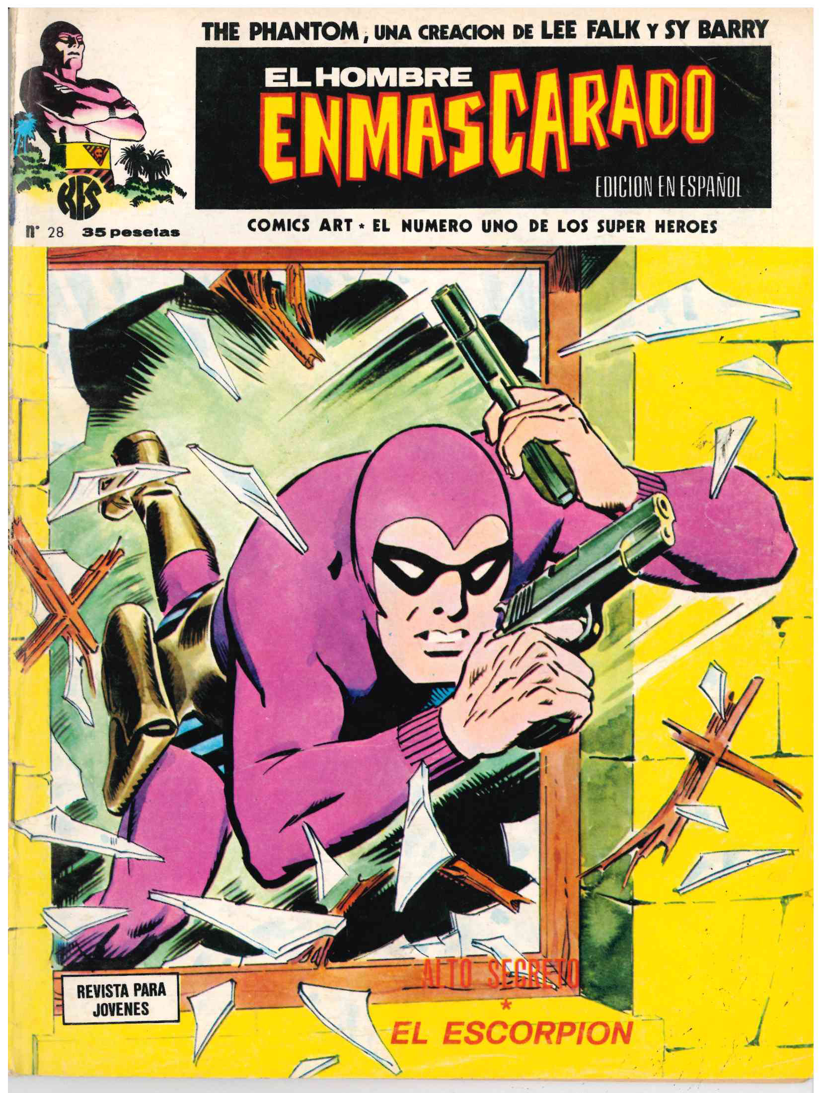 El Hombre Enmascarado. Vértice 1973. Nº 28