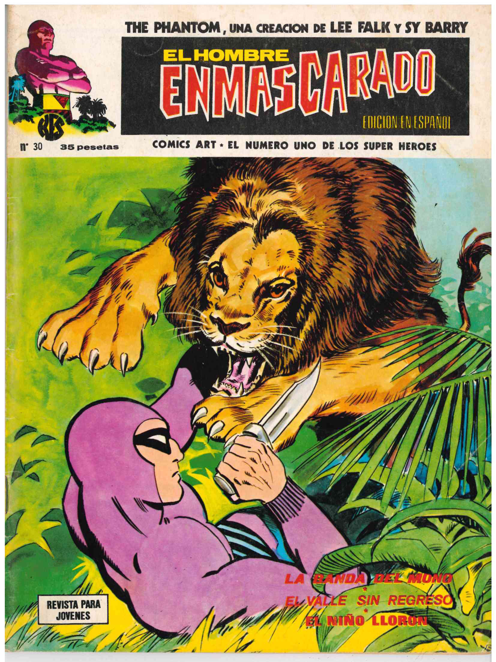 El Hombre Enmascarado. Vértice 1973. Nº 30