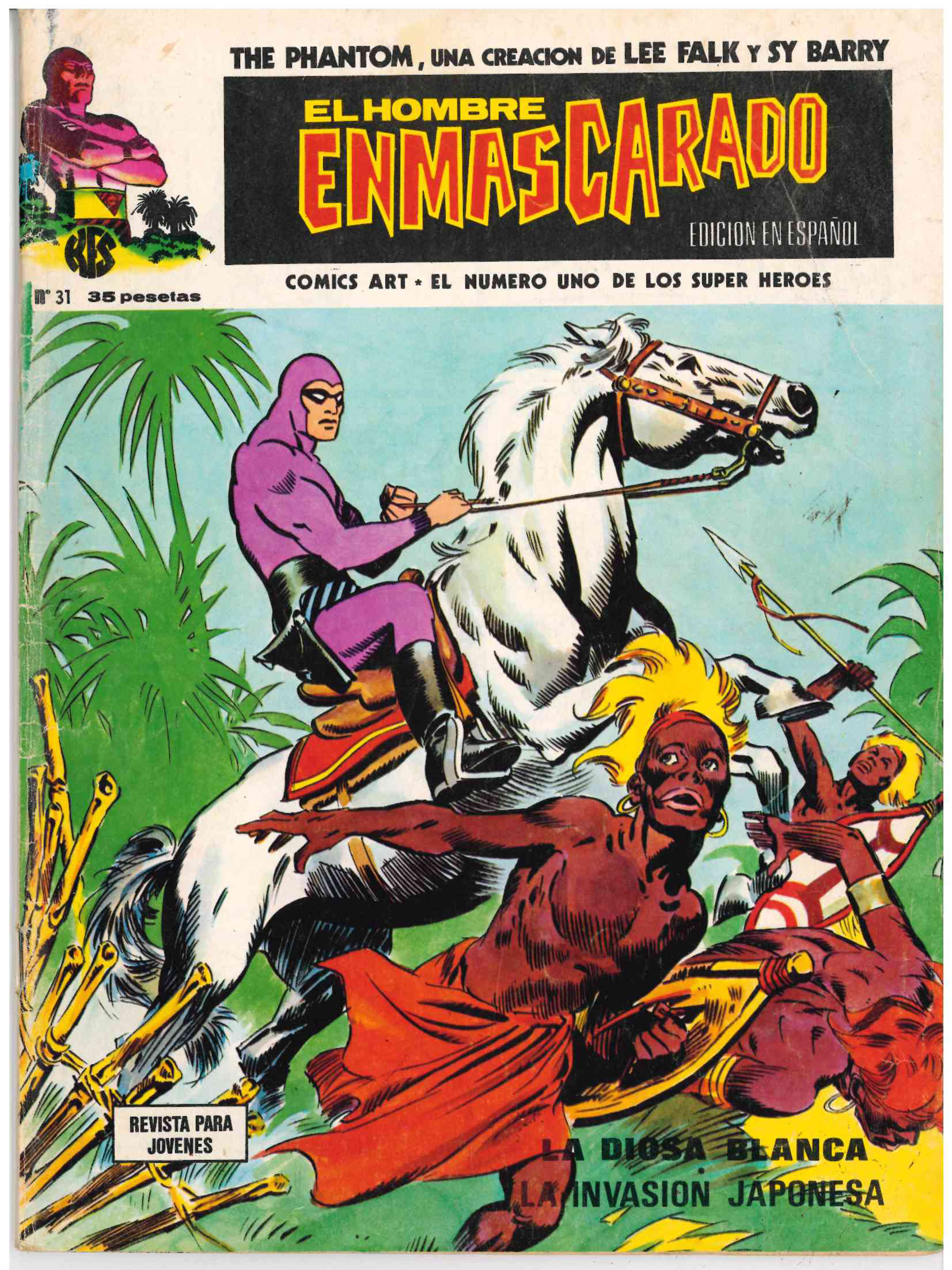 El Hombre Enmascarado. Vértice 1973. Nº 31