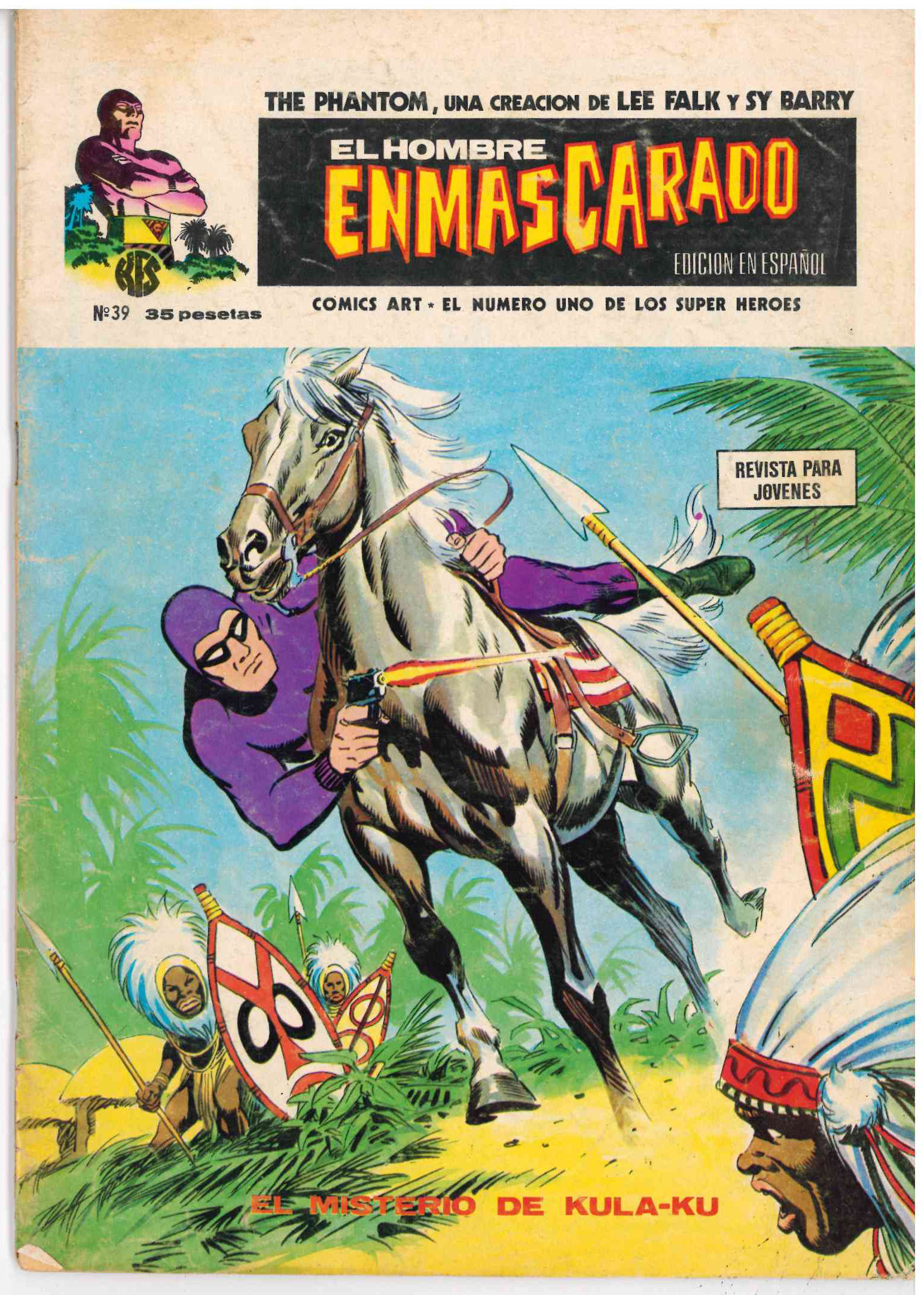El Hombre Enmascarado. Vértice 1973. Nº 39