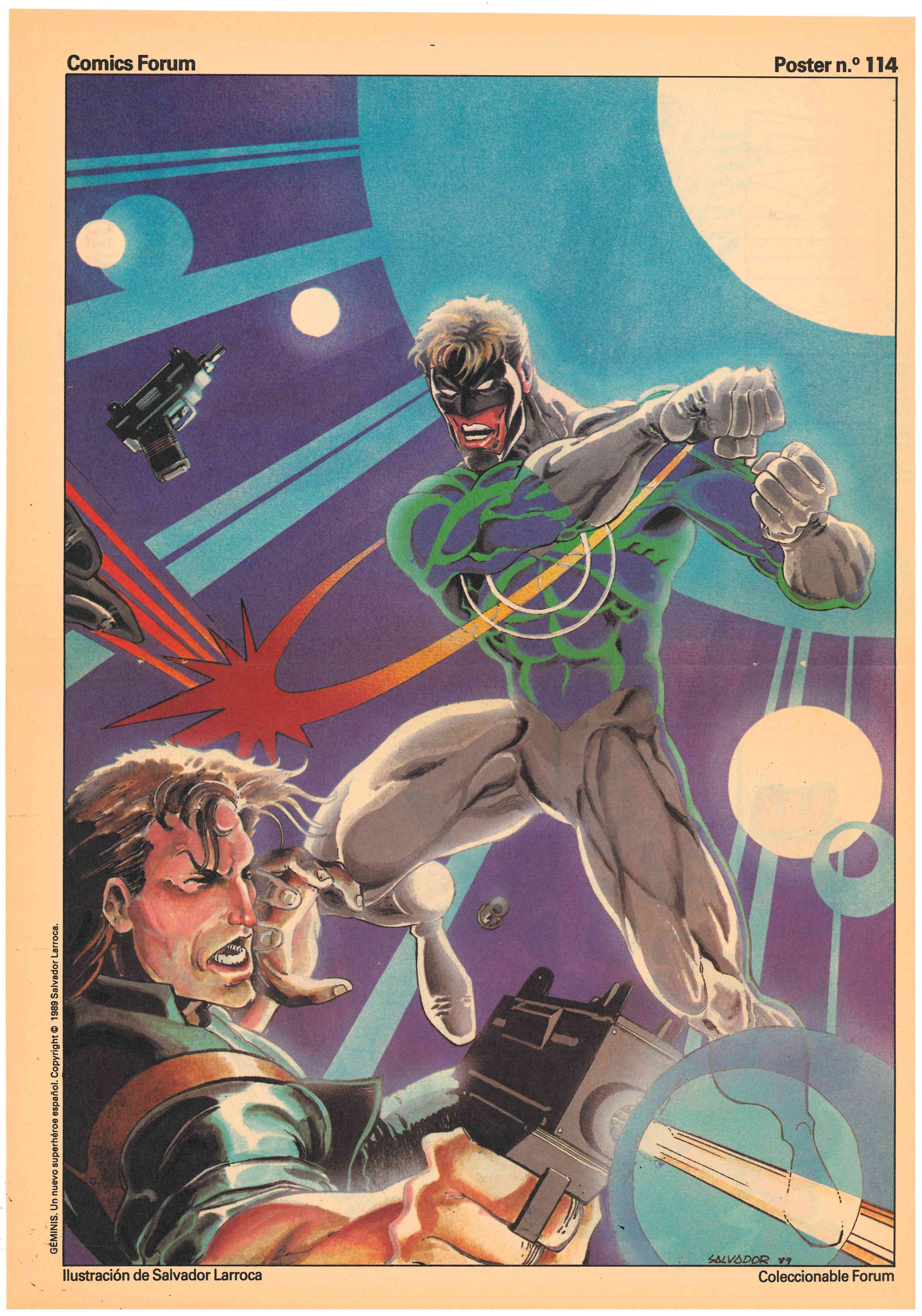Póster nº 114. Coleccionable Forum. Ilustración de Salvador Larroca