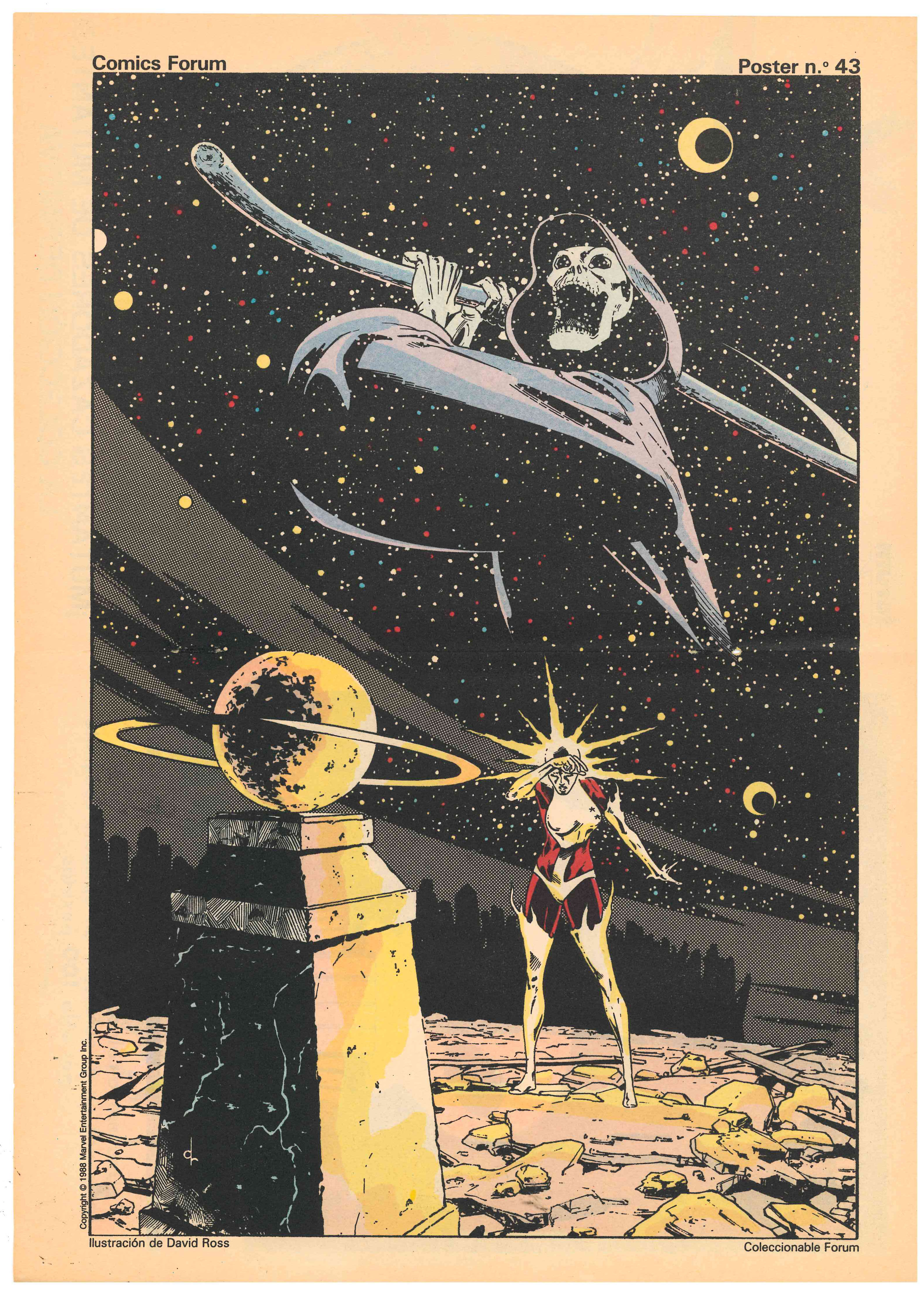 Póster nº 43. Coleccionable Forum. Ilustración David Ross