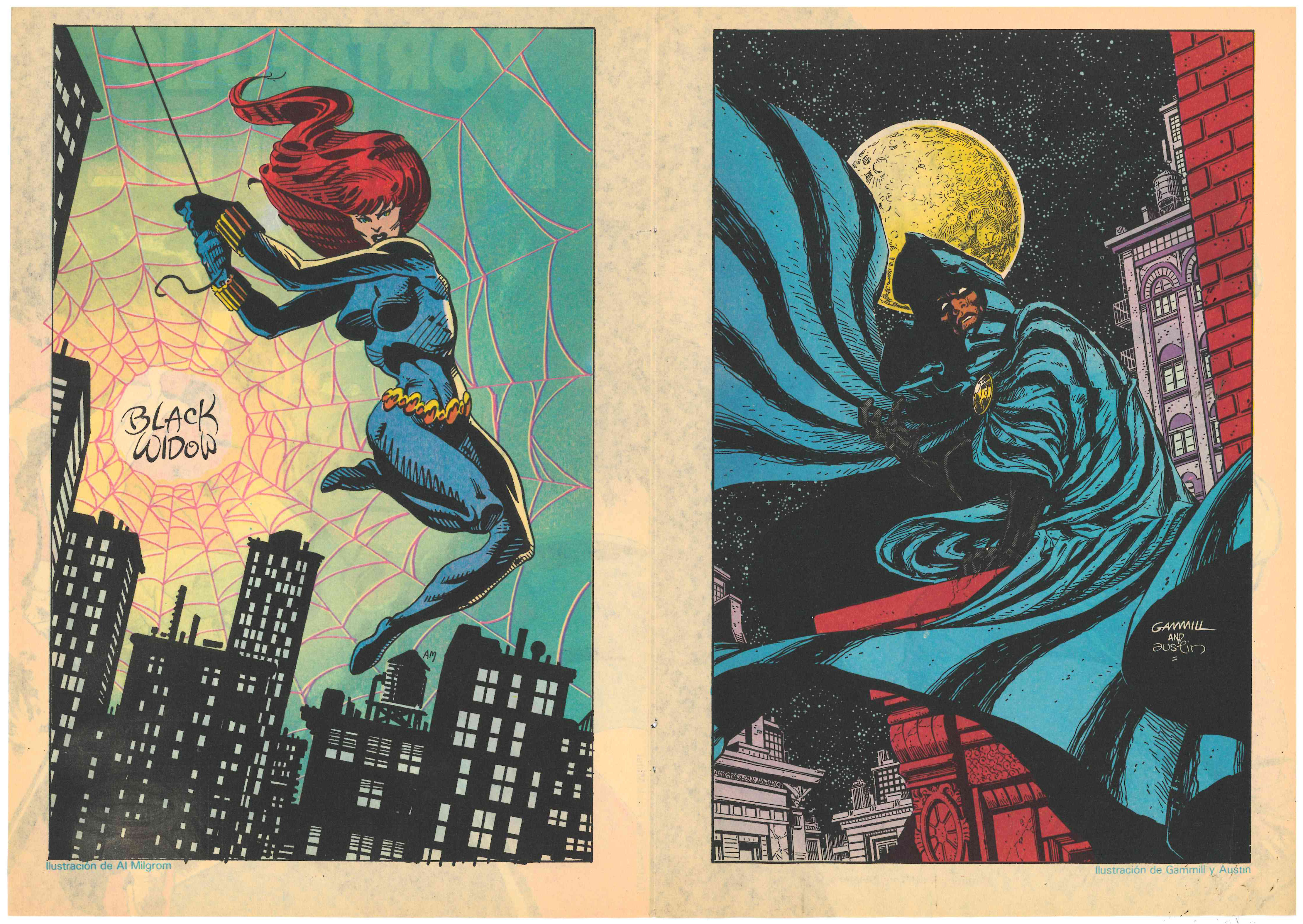 Póster Marvel. Black Window (Al Milgrom) y Capa y Puñal (Gammill & Austin)
