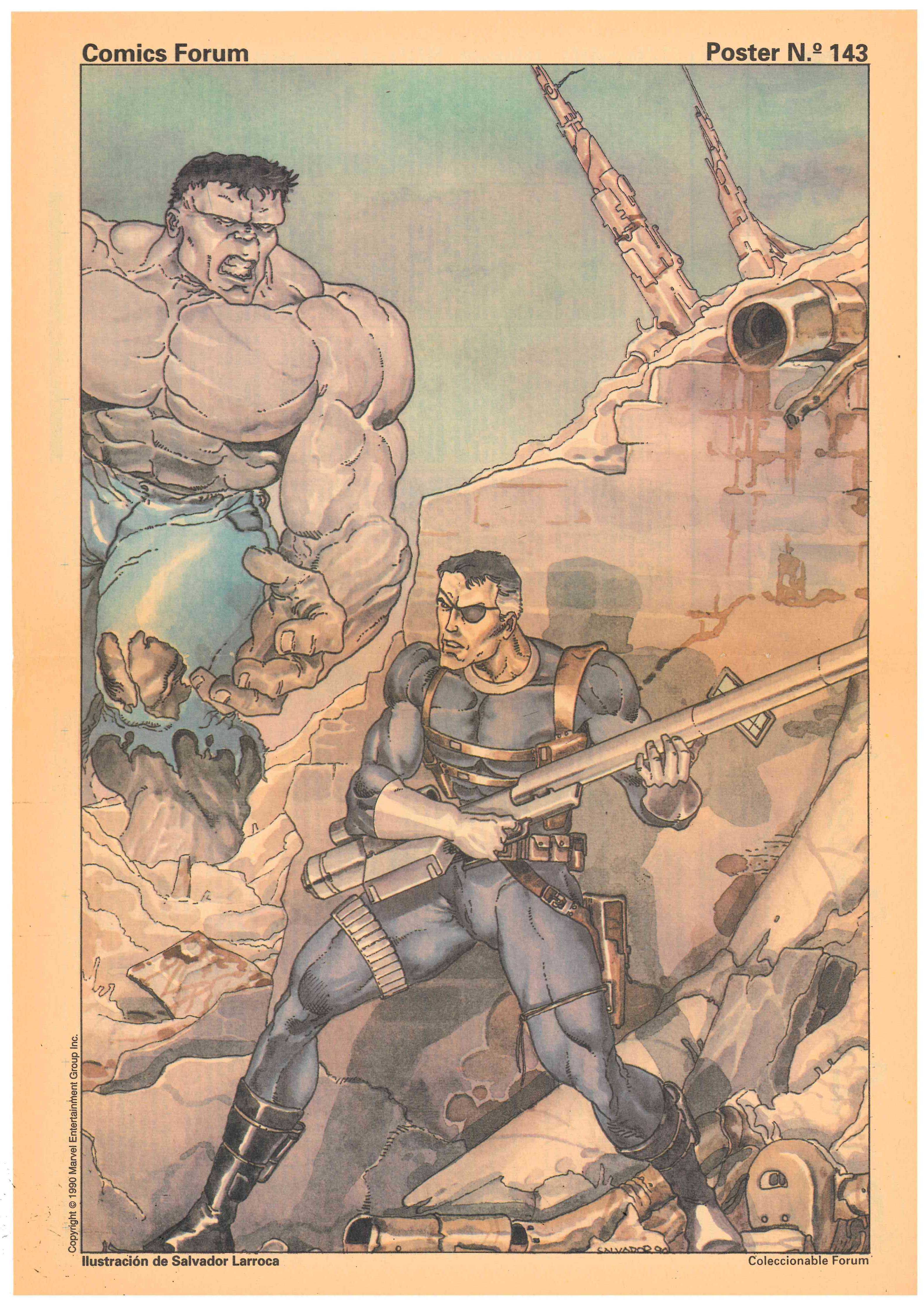 Póster nº 143. Coleccionable Forum. Ilustración de Salvador Larroca