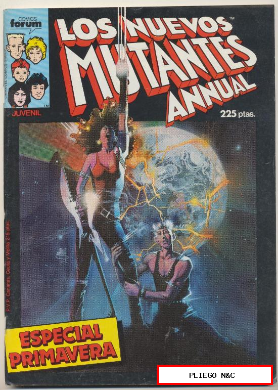 Los Nuevos Mutantes. Forum 1986. Extra 1 (Annual. Primavera 1987)