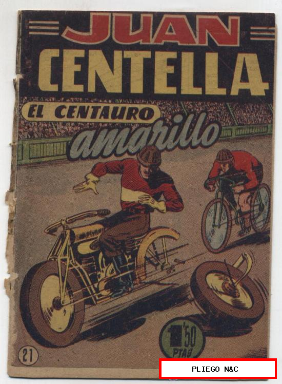Juan Centella nº 21. Hispano Americana 1951