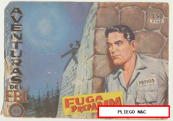 Aventuras del FBI nº 169. Rollán 1951