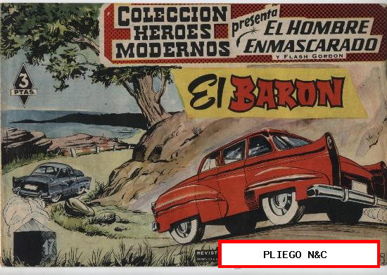 El Hombre Enmascarado nº 54. Serie El Hombre Enmascarado y Flash Gordon. Dolar 1958