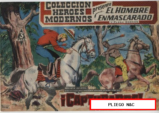 El Hombre Enmascarado nº 38. Serie El Hombre Enmascarado y Flash Gordon. Dolar 1958