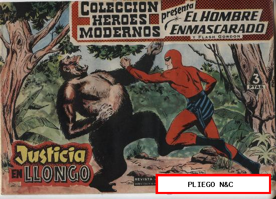 El Hombre Enmascarado nº 47. Serie El Hombre Enmascarado y Flash Gordon. Dolar 1958