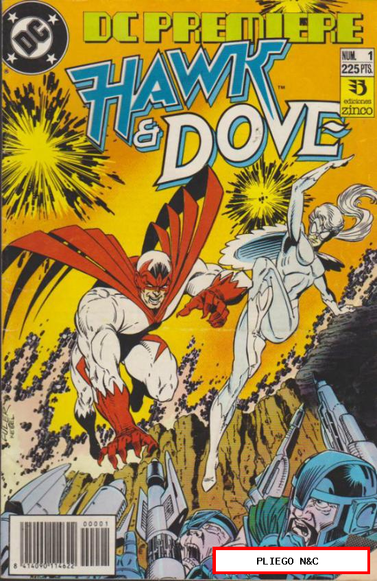 DC Premiere. Zinco 1990. Nº 1 Hawk & Dove