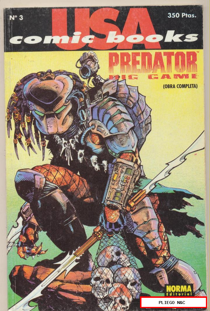 Comic Books USA. Norma 2000. Nº 3 Predator Big Game (Completa)