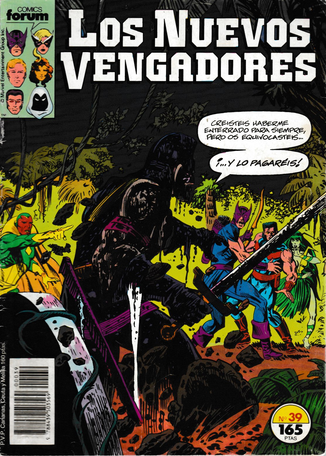 Los Nuevos Vengadores. Forum 1987. Nº 39