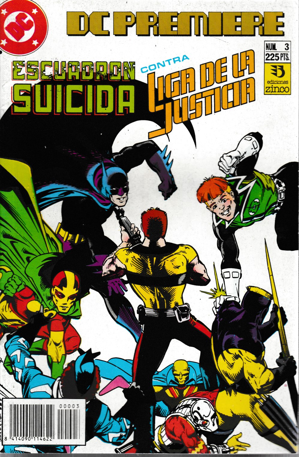 DC Premiere. Zinco 1990. Nº 3 Escuadrón suicida contra la Liga de la Justicia