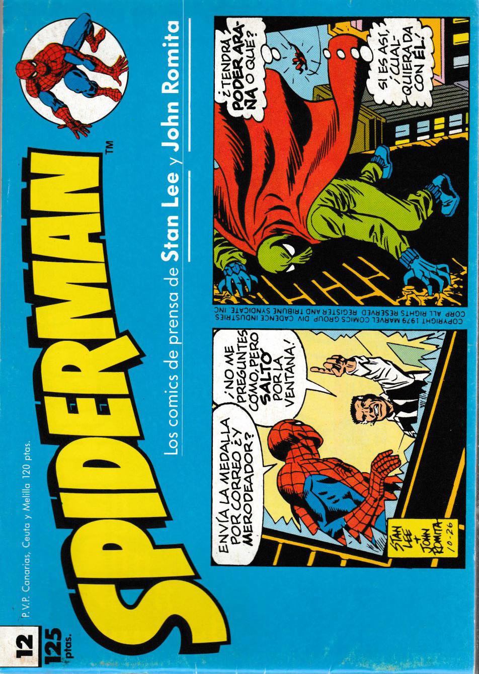 Spiderman (Las tiras de prensa). Planeta DeAgostini 1989. Nº 12