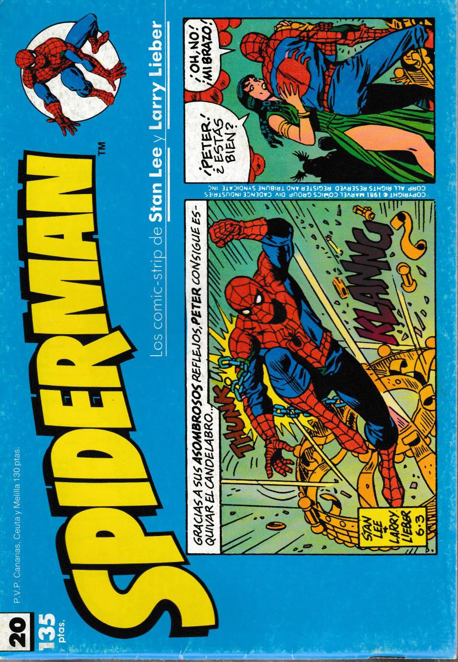 Spiderman (Las tiras de prensa). Planeta DeAgostini 1989. Nº 20