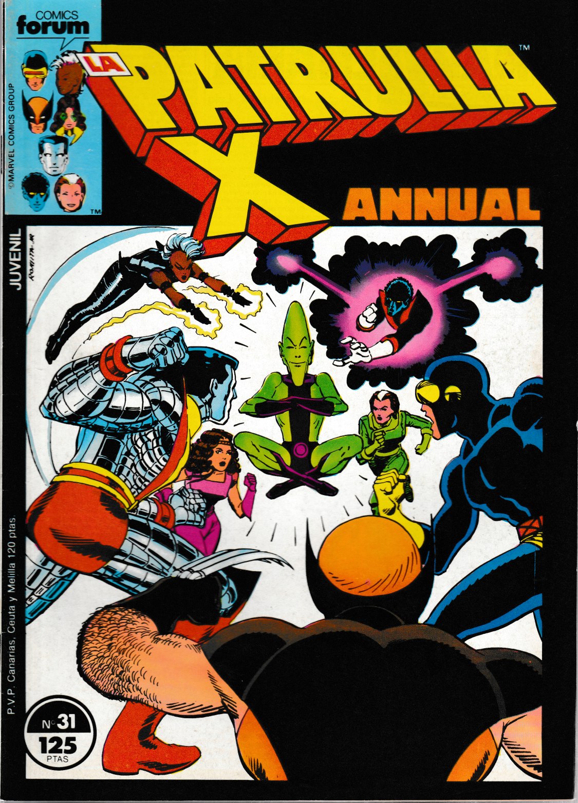 La Patrulla-X. Forum 1985. Nº 31