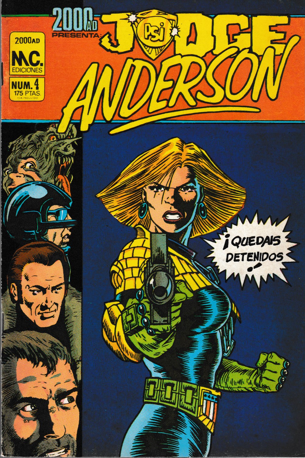 2000 AD Presenta. MC 1986. Nº 4 Judge Anderson
