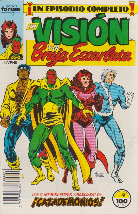 La Visión y La Bruja Escarlata. Forum 1988. Nº 9