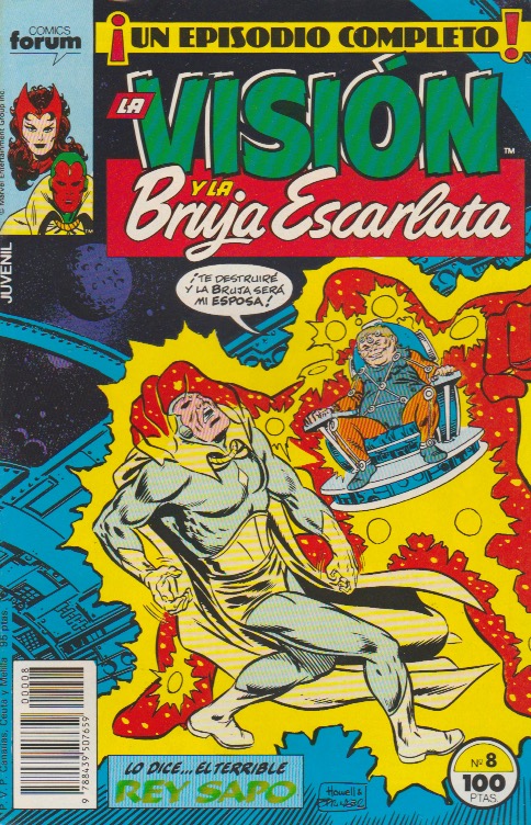 La Visión y La Bruja Escarlata. Forum 1988. Nº 8