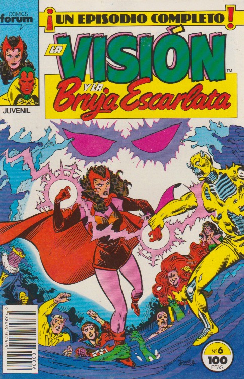 La Visión y La Bruja Escarlata. Forum 1988. Nº 6