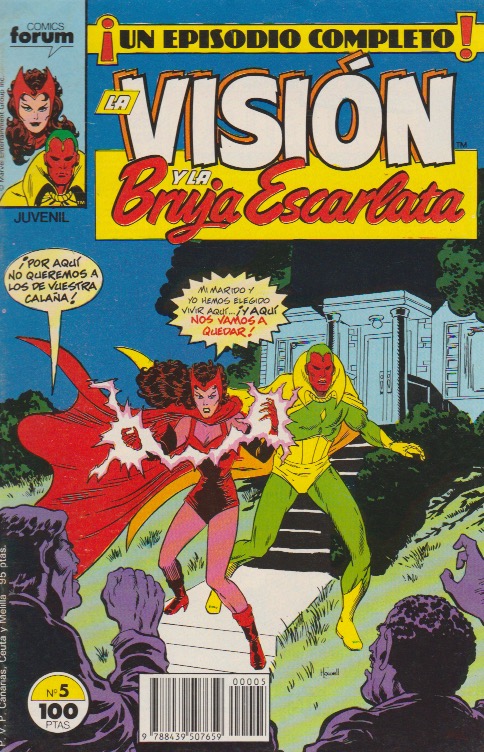 La Visión y La Bruja Escarlata. Forum 1988. Nº 5