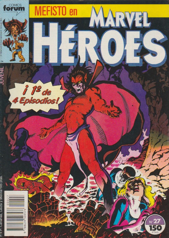 Marvel Heroes. Forum 1987. Nº 27 Mefisto