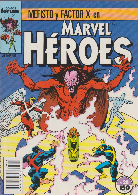 Marvel Heroes. Forum 1987. Nº 28 Mefisto y Factor-X
