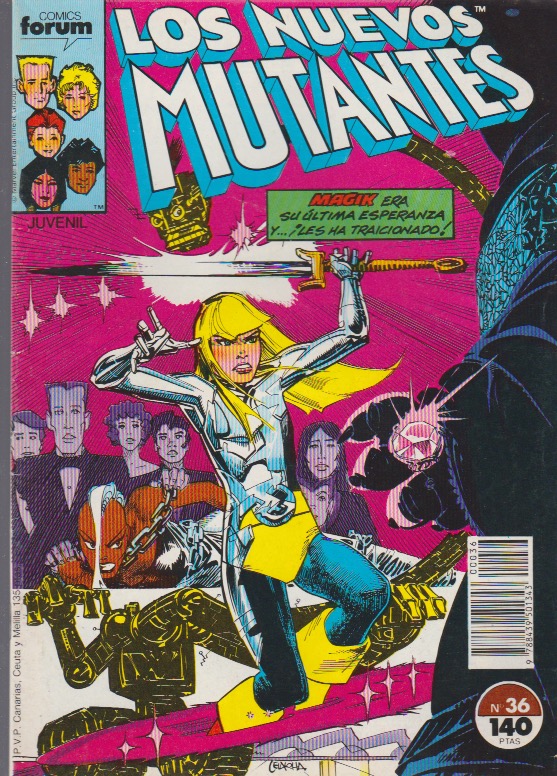 Los Nuevos Mutantes. Forum 1986. Nº 36