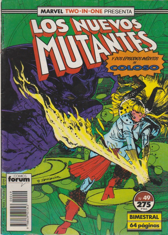 Los Nuevos Mutantes. Forum 1986. Nº 49