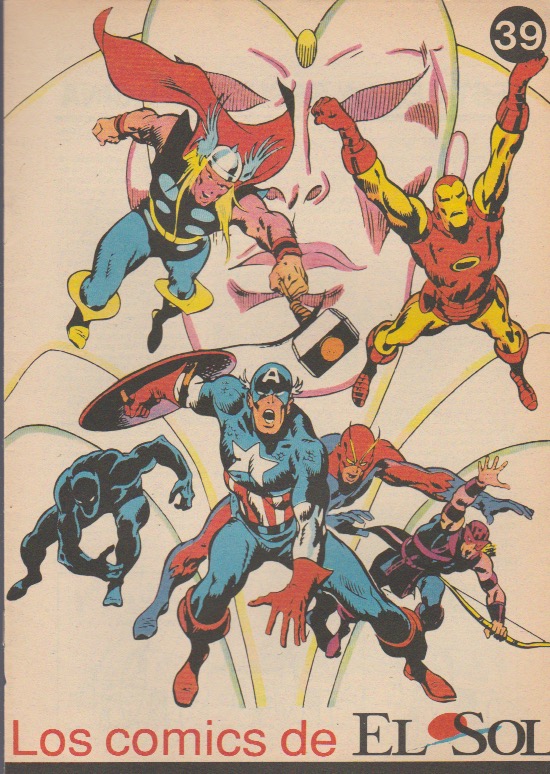 Los Cómics de El Sol. El Sol 1990. Nº 39 Los Vengadores