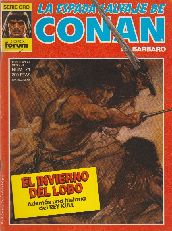 La Espada Salvaje de Conan. Forum 1982. Nº 71