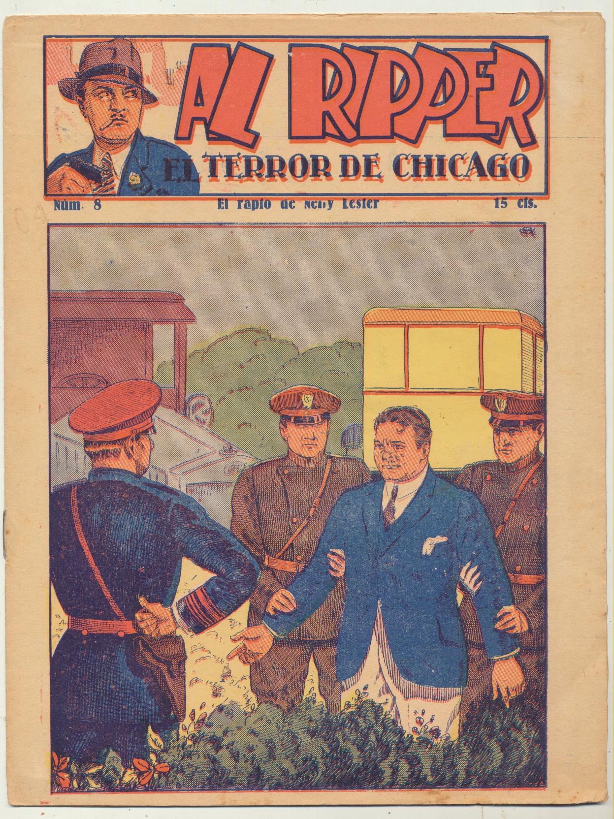 Al Ripper, El terror de Chicago nº 8. Editorial Sanxo años 20
