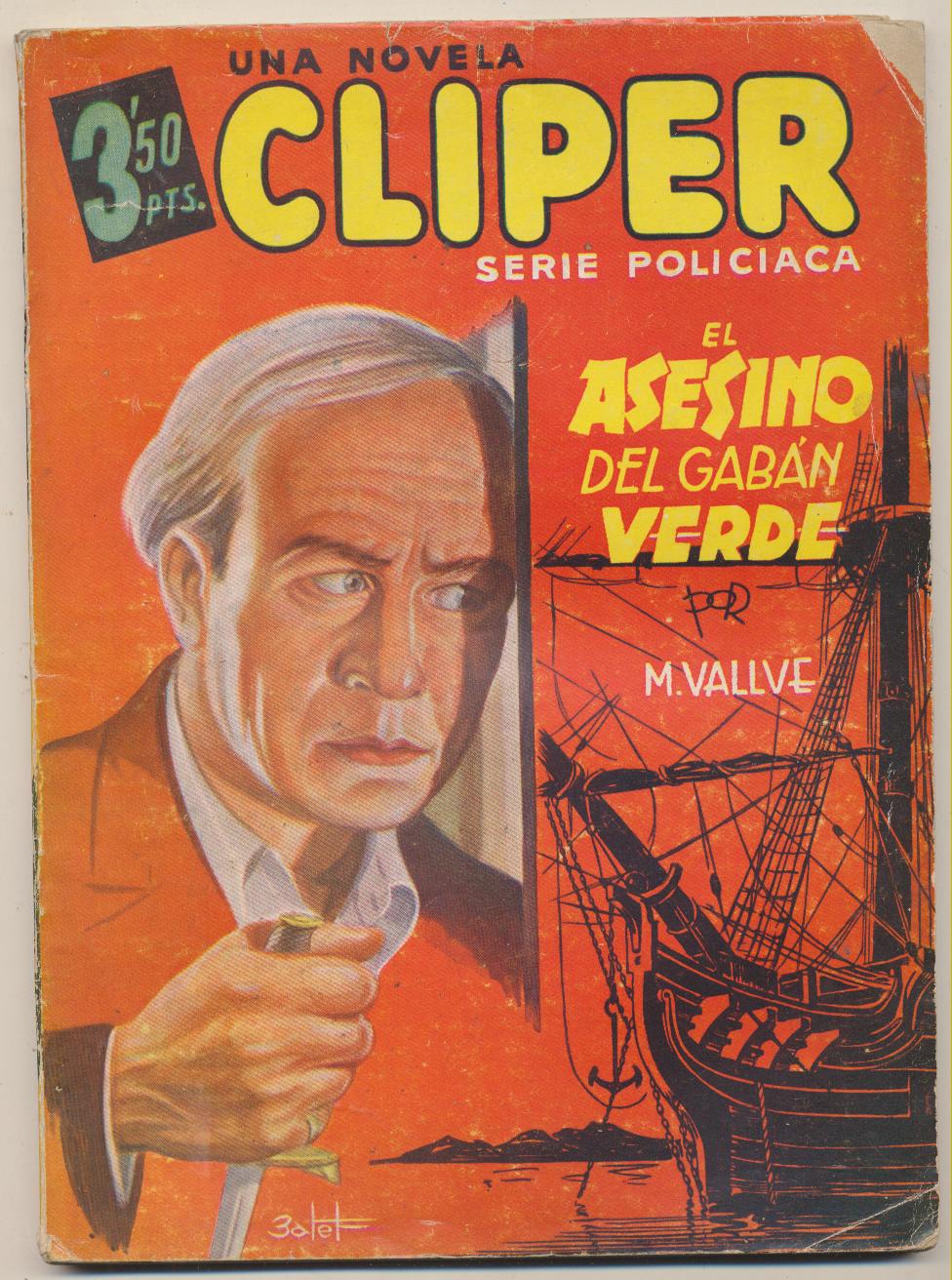 Cliper nº 7. El asesino del gabán verde por M. Vallve. Cliper 194?