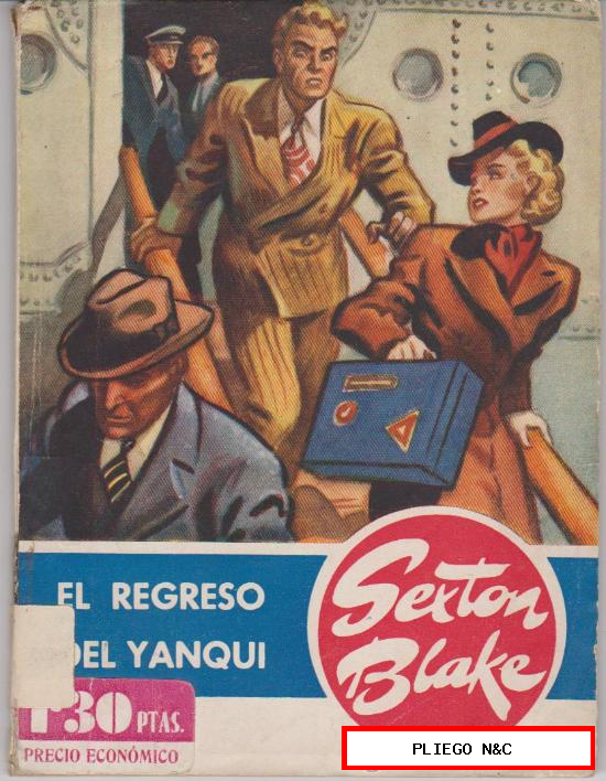 Biblioteca Sexton Blake. nº 8. El regreso del Yanqui. Ediciones Hymsa