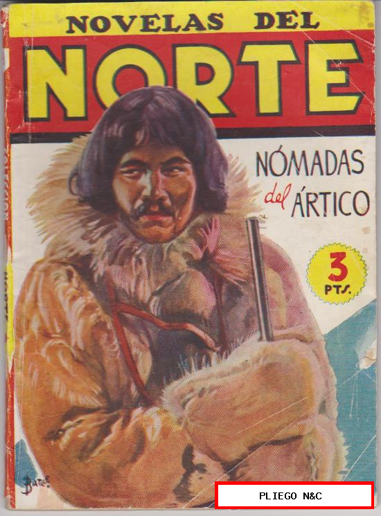Novelas del Norte nº 8. Nómadas del Ártico. Editorial Cliper