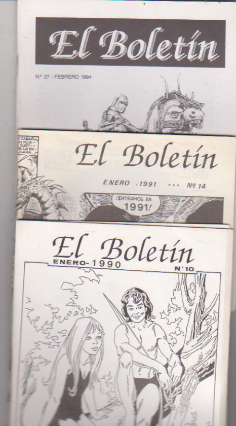 El Boletín nº 10, 14 y 24. Años 1990, 1991 y 1994