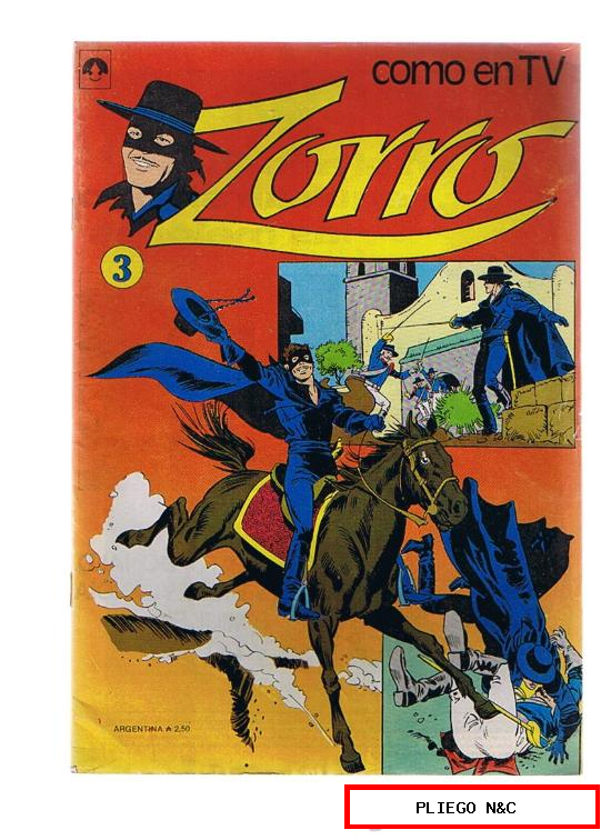 Zorro nº 3. Editorial Tucumán. Argentina