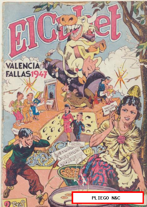 El Cuhet nº 3. Valencia Fallas 1947. Editorial Valenciana 1947
