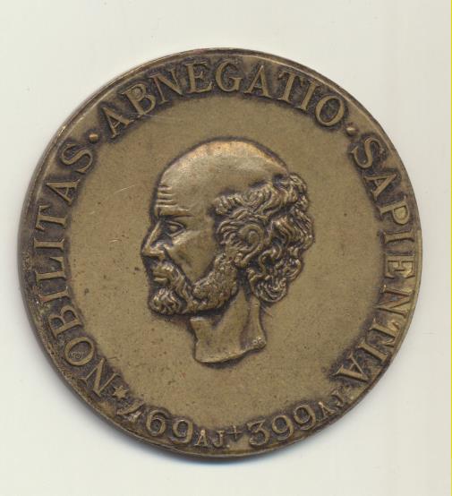 Medalla. AE 39 mm. NObilitas Abnegatio Sapientia. Roche 1896. Medalla del Siglo XX