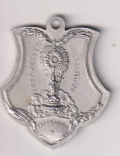 Jueves Eucarístico 1907. Medalla (AL. 4,2 Cms.) R/ Santa Cena