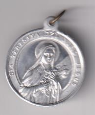 Santa Teresita del Niño Jesús. Medalla (AL. 3 cms.)